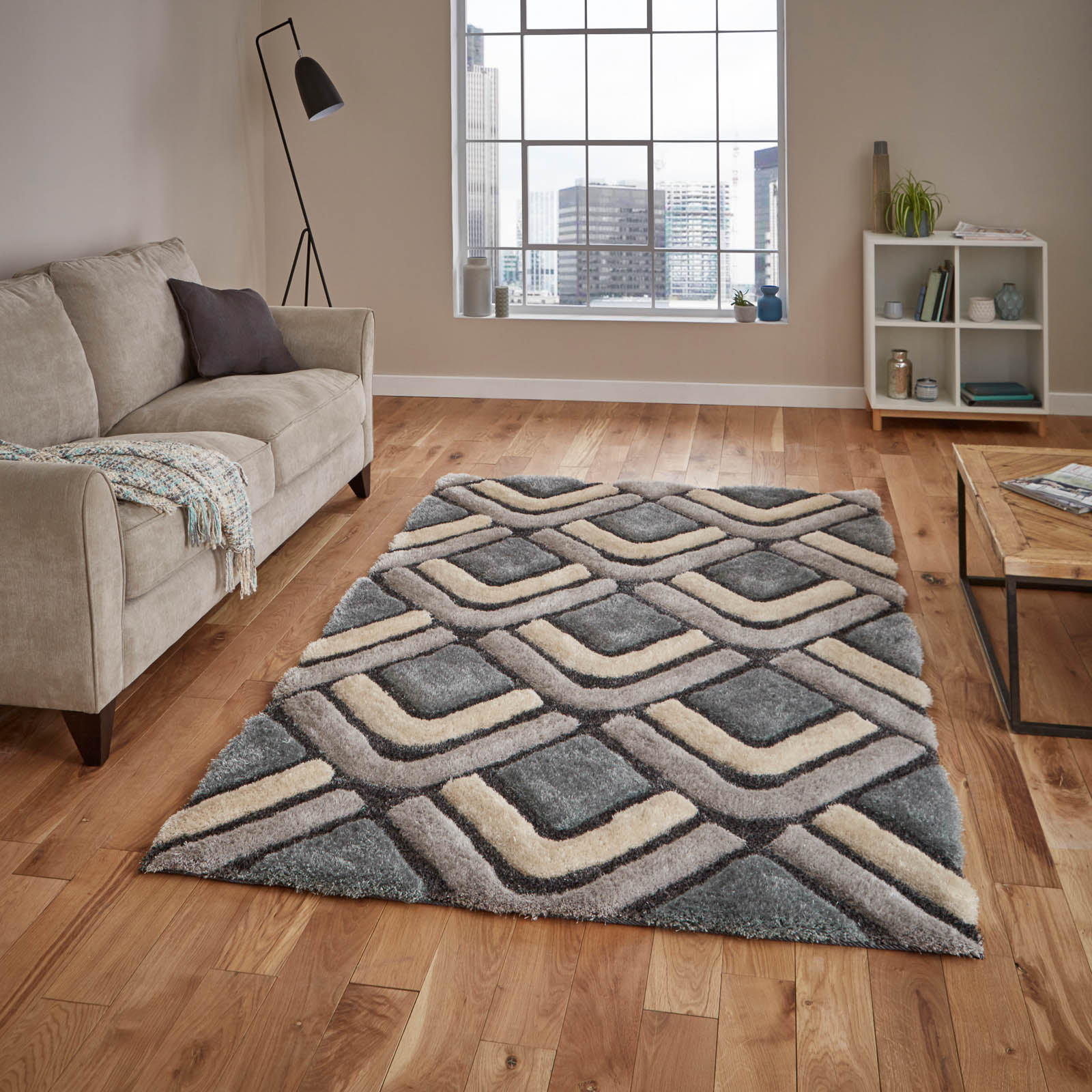 Noble House Rugs NH 8199 in Grey buy online from the rug seller uk