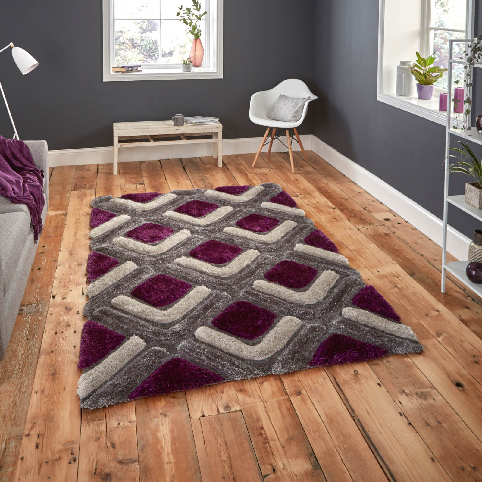 Noble House Rugs NH 8199 in Grey buy online from the rug seller uk