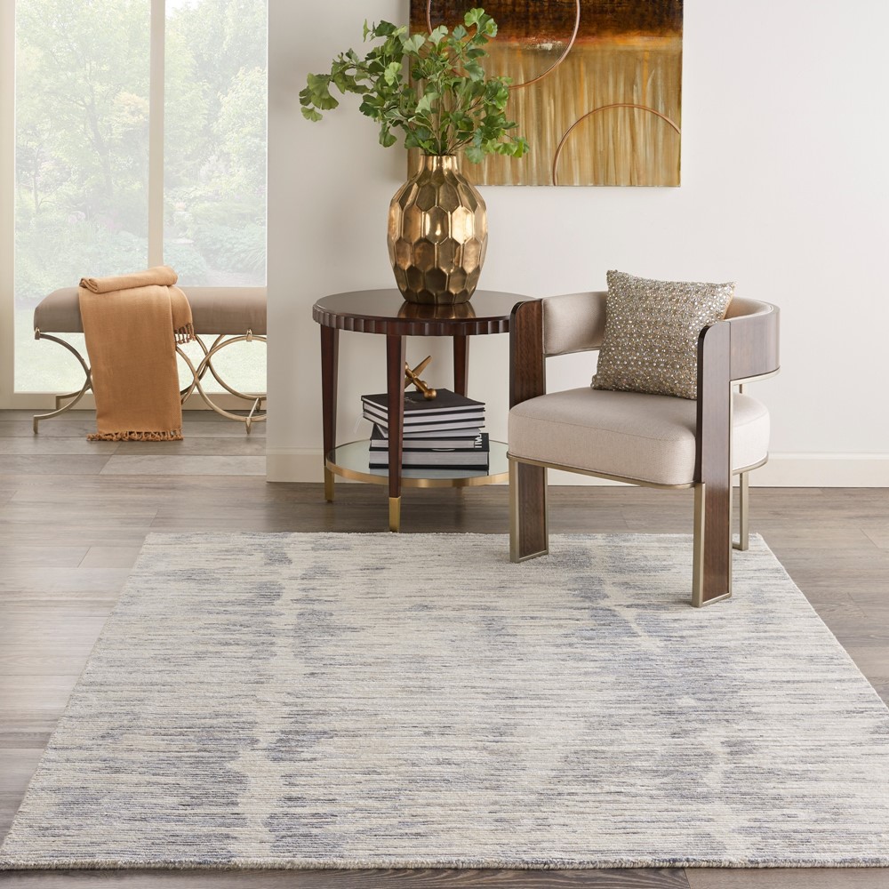 Ocean OCP03 Abstract Rug by Nourison in Ivory Slate Grey