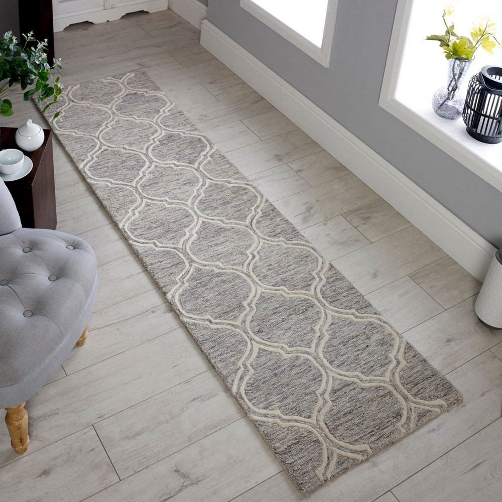 Medina Hallway Runners in Beige buy online from the rug seller uk