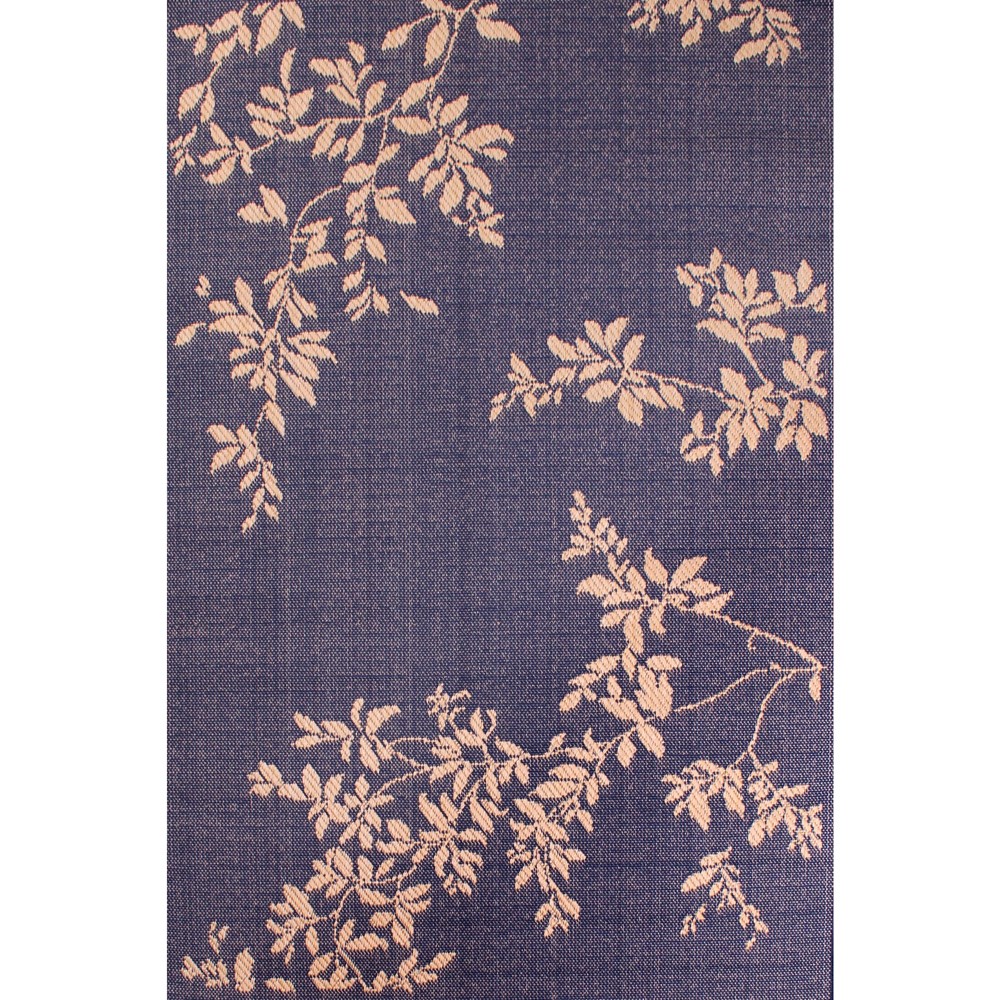 Outdoor Leaves Rugs in Blue by Rugstyle buy online from the rug seller uk