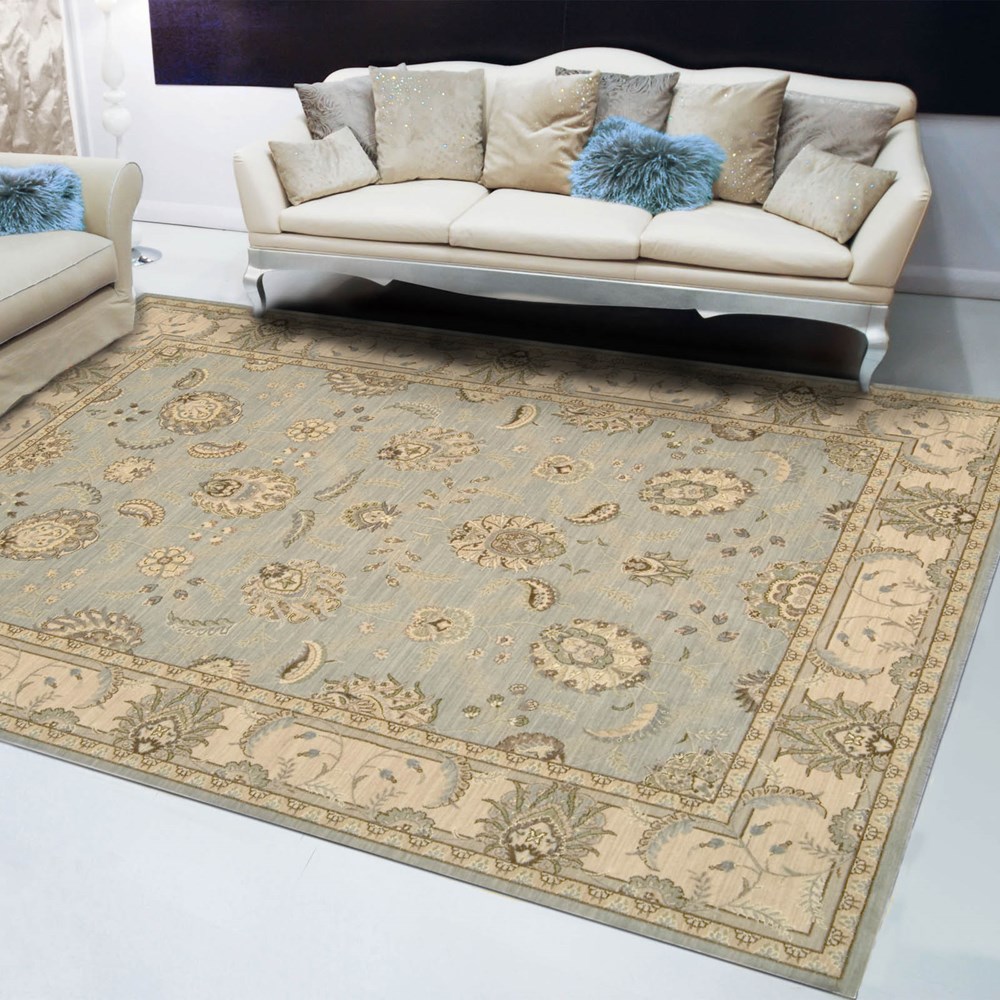 Persian Empire Rugs PE22 Aqua by Nourison