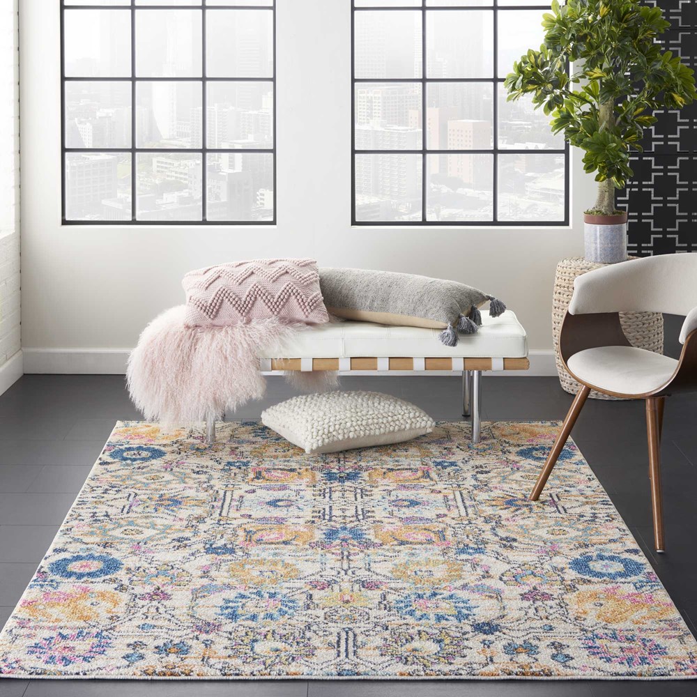Passion Rugs PSN01 in Ivory Multicolour