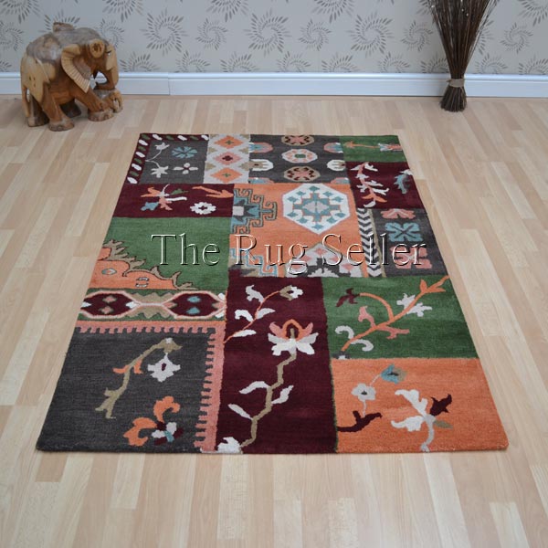 Patchwork Pw02 Multi Wool Rugs