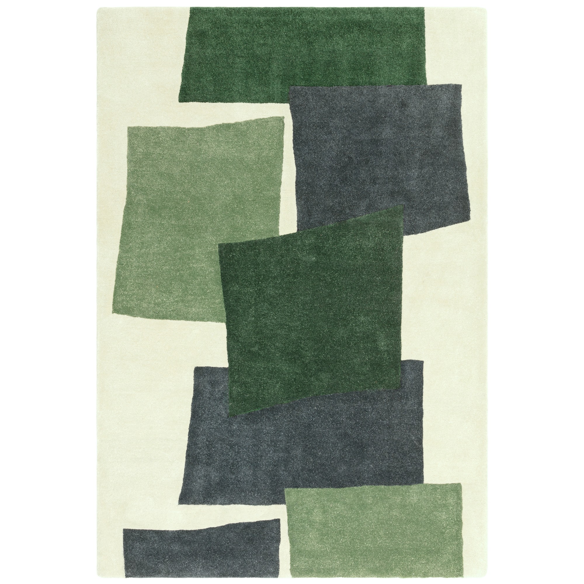 Romy Papercut 12 Geometric Modern Rugs In Green