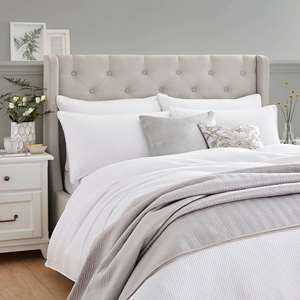 Pussy Willow Sprig Embroidered Bedding Set by Laura Ashley in Dove Grey ...