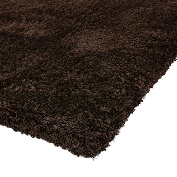 Plush Shaggy Rugs in Dark Chocolate Brown - Free UK Delivery - The Rug ...