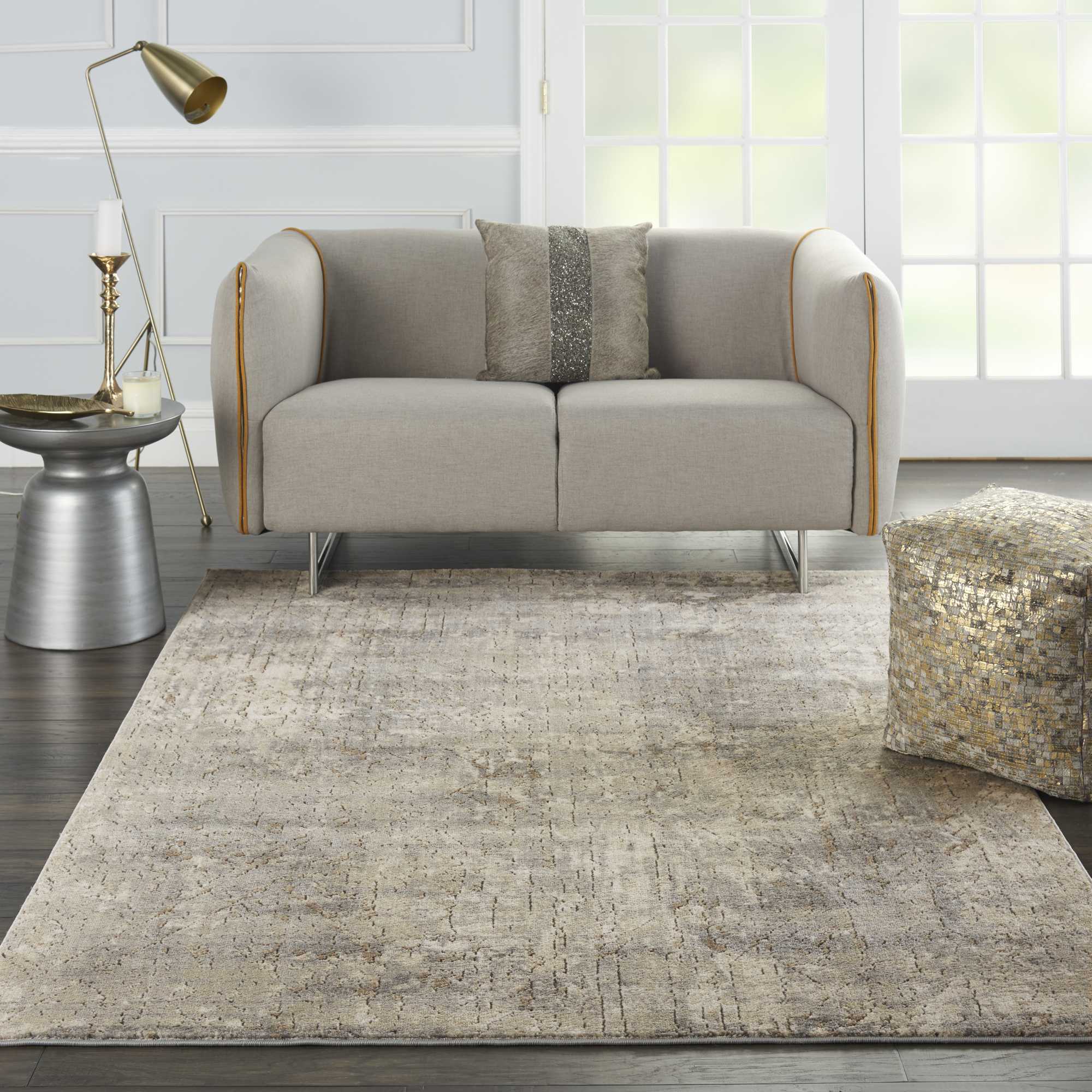 Quarry QUA03 Abstract Distressed Rugs In Beige Grey By Nourison Buy   QUA03 BGEGY1 