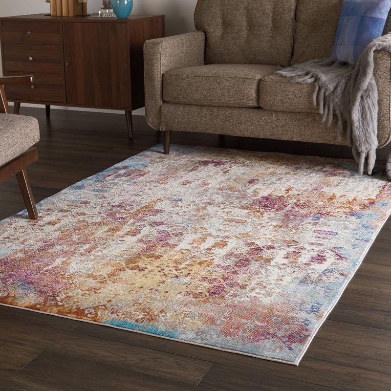 Radiant Rugs RAD04 in Ivory and Multi by Nourison buy online from the ...