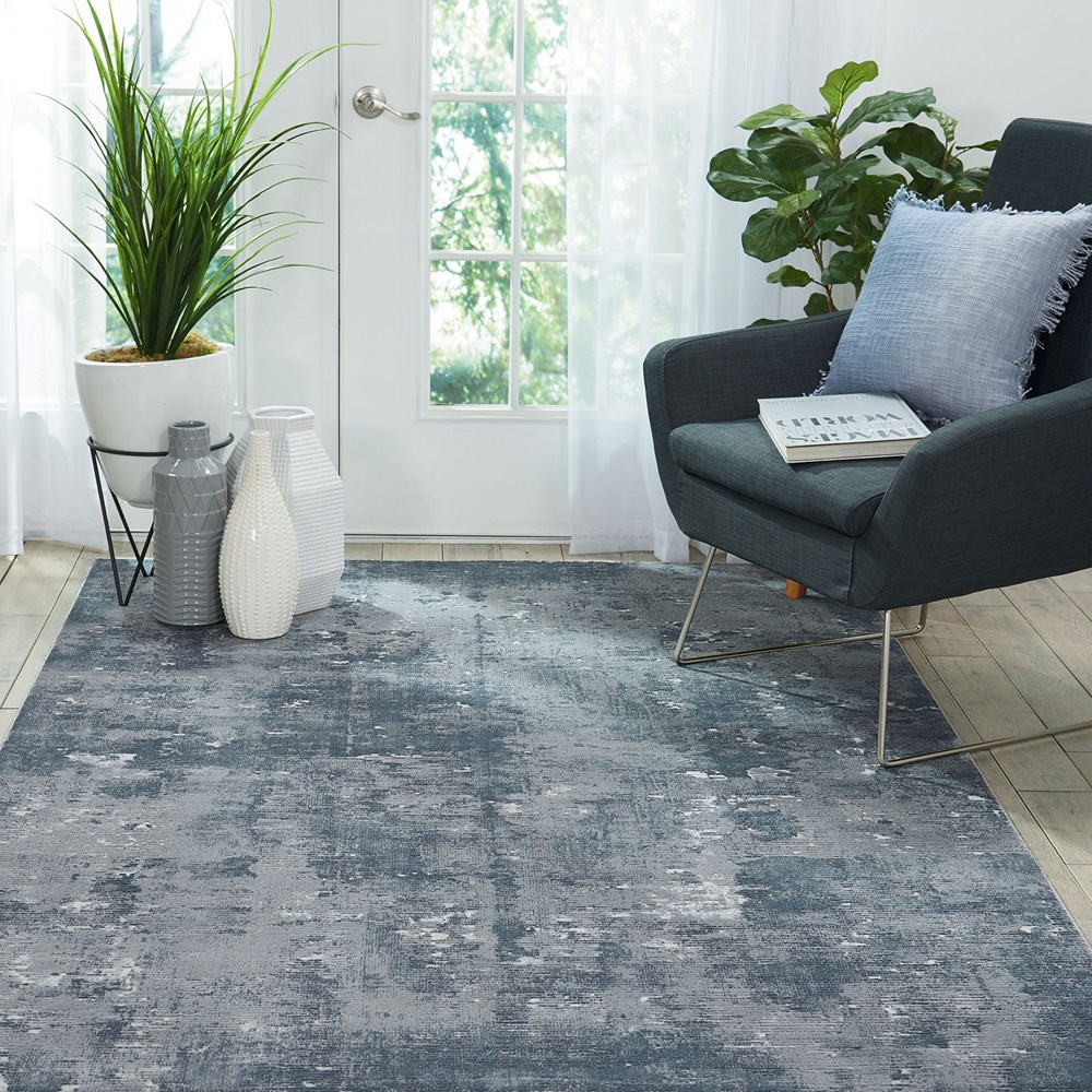 Rustic Textures Rugs RUS05 in Grey