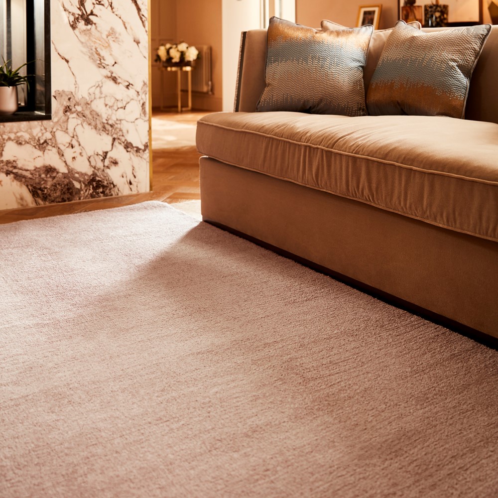 Reef Plain Dye Eco Rugs in Mink Brown