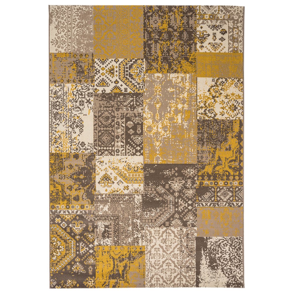 Revive Rugs RE06 in Ochre