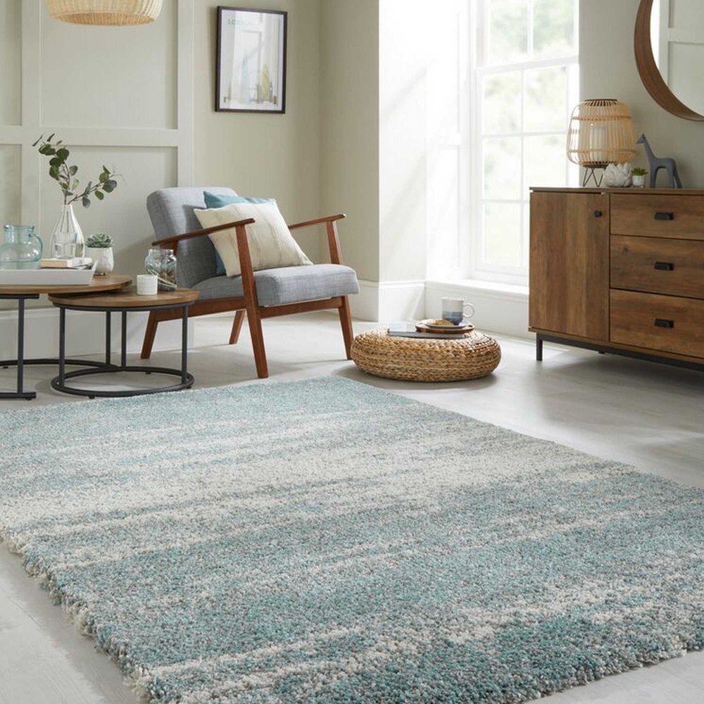 Dakari Reza Ombre Abstract Rugs in Blue buy online from the rug seller uk