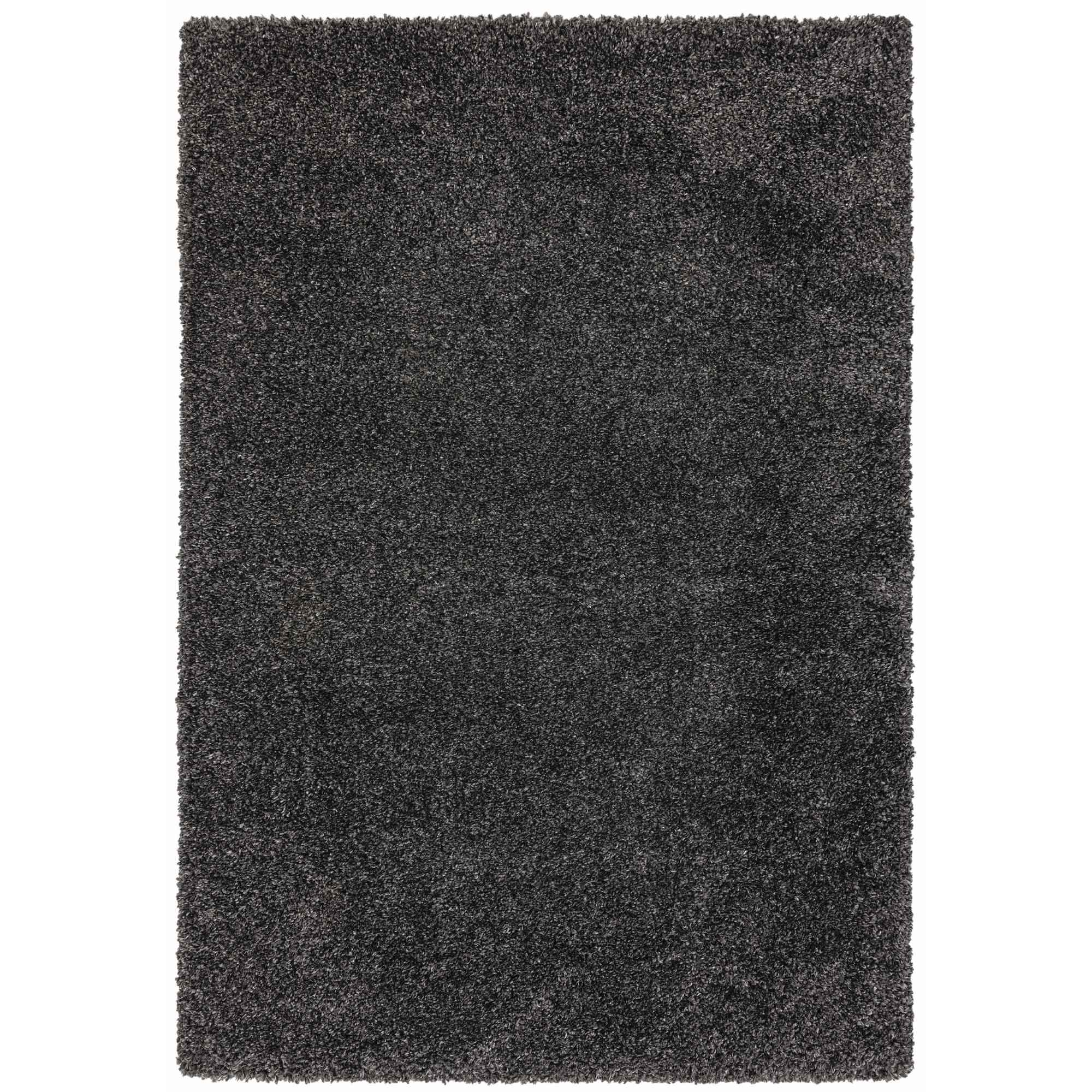 Ritchie Soft Plain Shaggy Rugs In Charcoal Grey