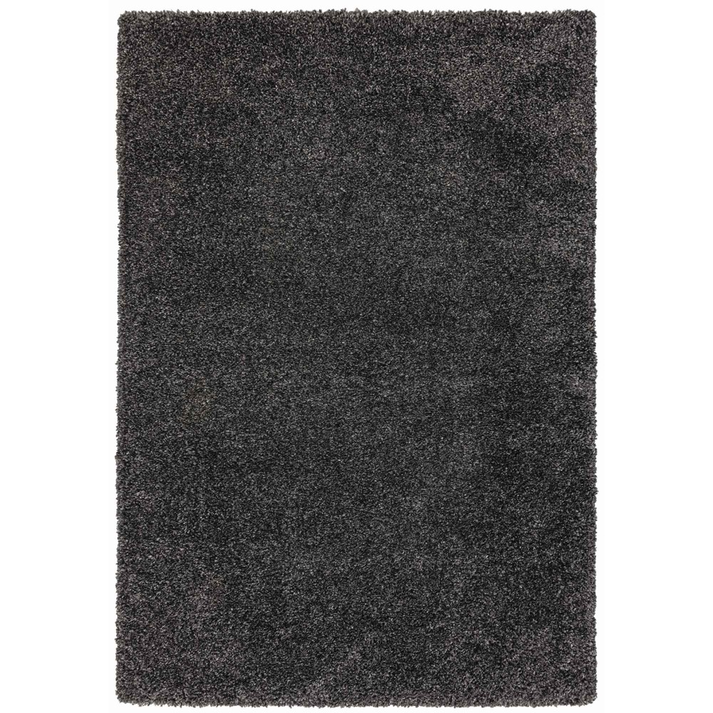 Ritchie Soft Plain Shaggy Rugs in Charcoal Grey