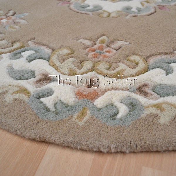 Royal Aubusson Circular rugs in Beige buy online from the rug