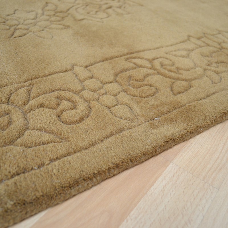 Royale Rugs - Traditional Indian Wool in Gold buy online from the rug seller uk