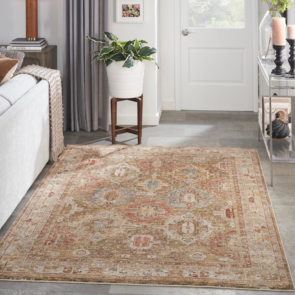 Sahar SHR01 Traditional Persian Rugs by Nourison in Green