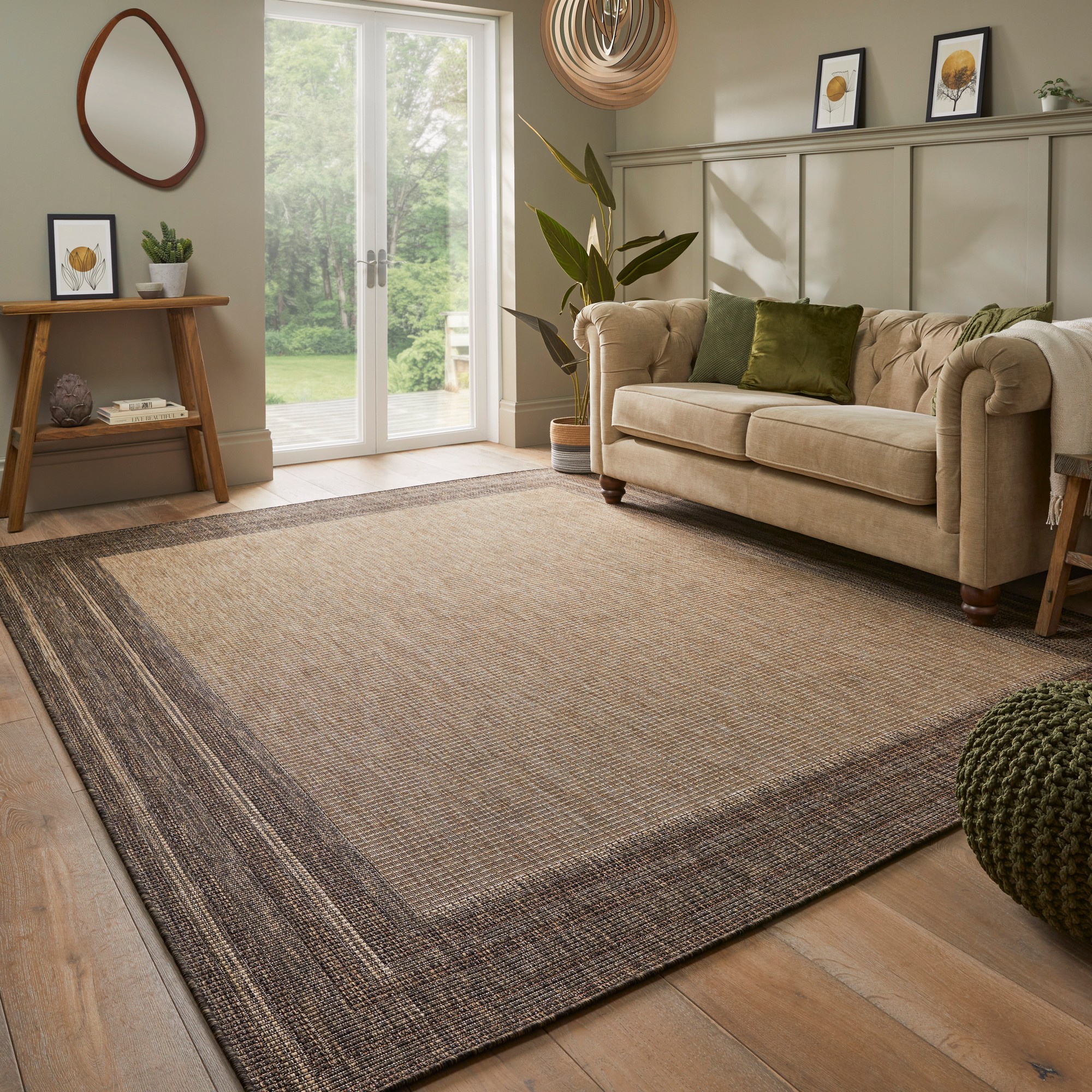 Sumac Sum102 Indoor Outdoor Rugs By Concept Looms In Beige Brown