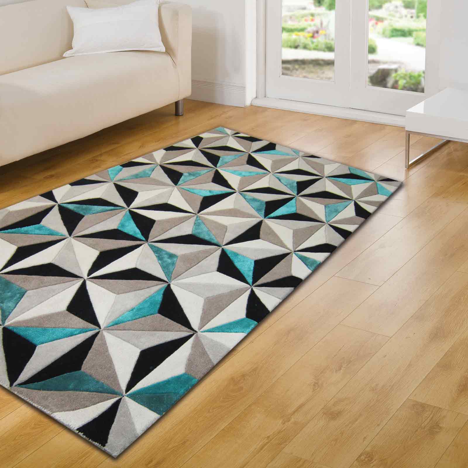 Botanical Scorpio Rugs in Teal - Free UK Delivery - The ...