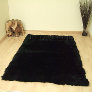 Sheepskin Rugs In Black