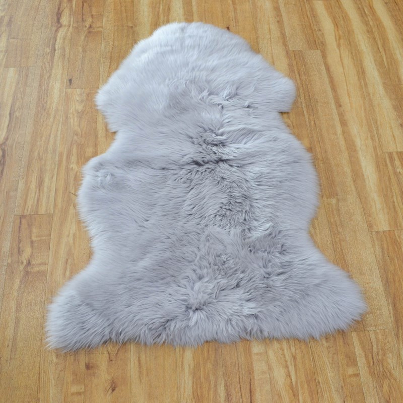 SHEEPSKIN RUGS - NEW ZEALAND QUALITY SILVER GREY buy ...