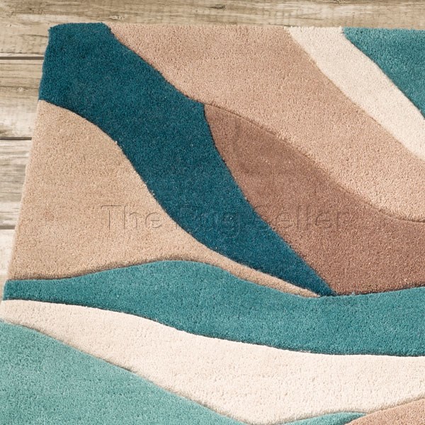 Infinite Splinter Rugs in Teal buy online from the rug ...