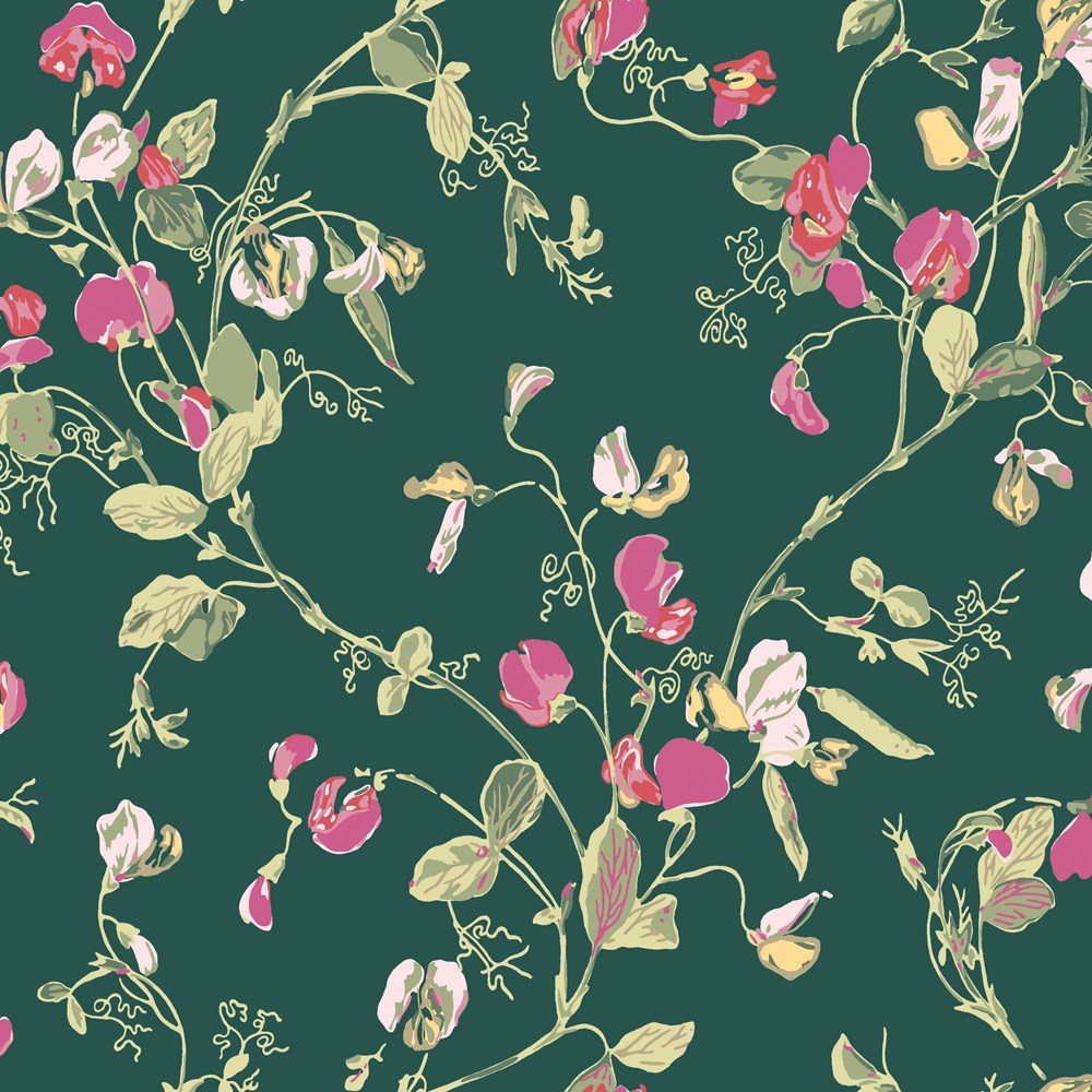 Sweet Pea Wallpaper 115 11033 by Cole & Son in Green Multi buy online ...