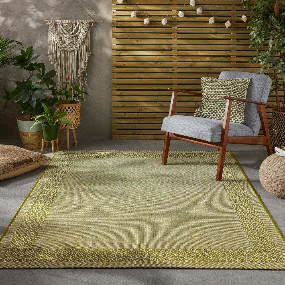 Concept Looms Terrazzo TRZ01 Indoor Outdoor Rugs in Green