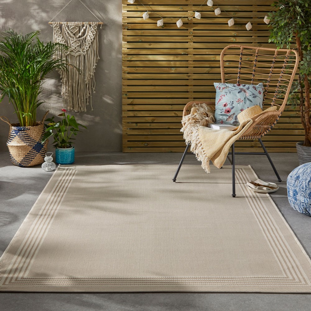 Concept Looms Terrazzo TRZ02 Indoor Outdoor Rugs in Natural