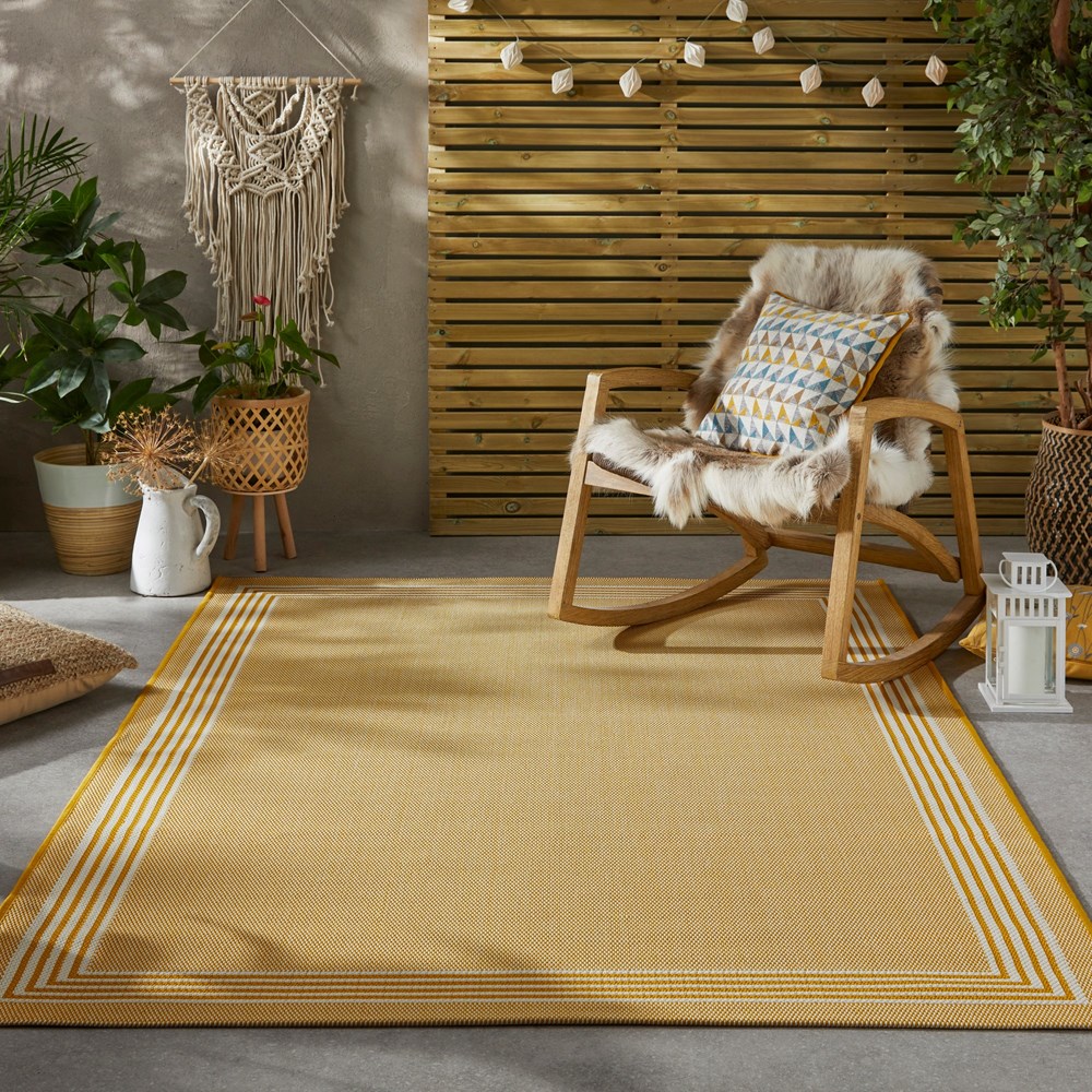 Concept Looms Terrazzo TRZ02 Indoor Outdoor Rugs in Yellow