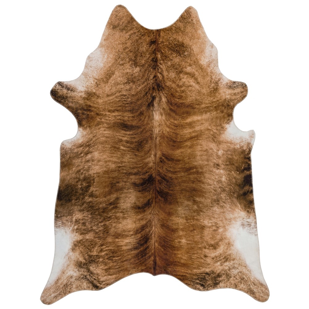 Texas Faux Cowhide Rugs in Brown