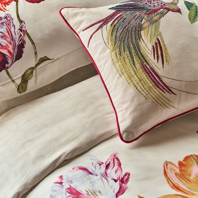 Tulipomania Designer Bedding and Pillowcase By Sanderson in Amethyst ...