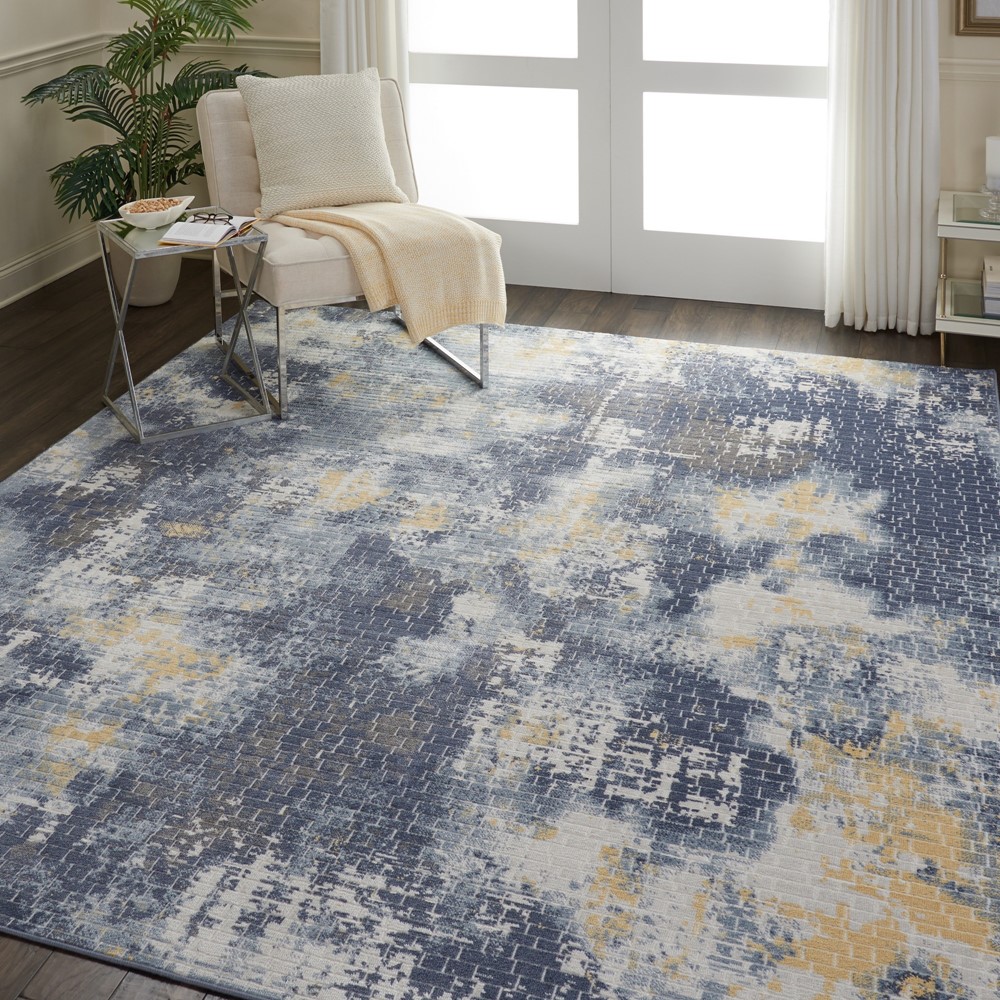 Urban Decor Rugs URD05 by Nourison in Ivory and Sky