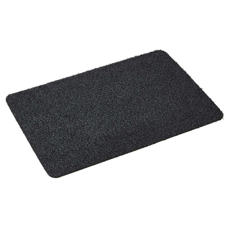 Washable Cotton-Rich Doormat in Anthracite Grey buy online from the rug ...