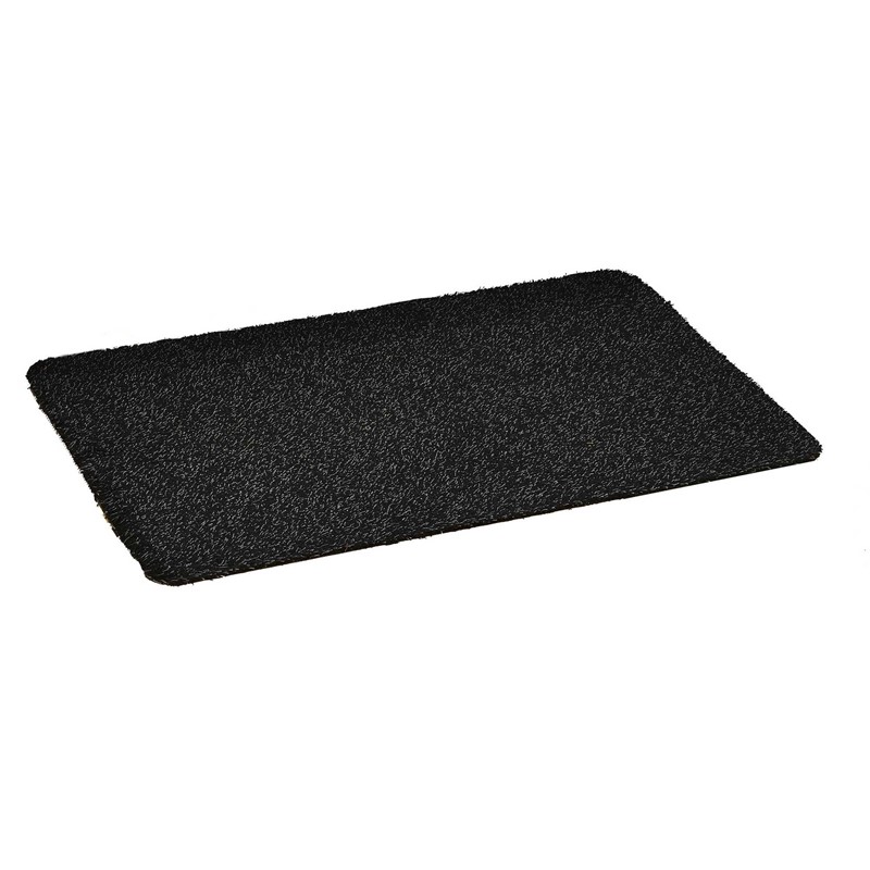 Washable Cotton-Rich Doormat in Graphite Grey buy online from the rug ...