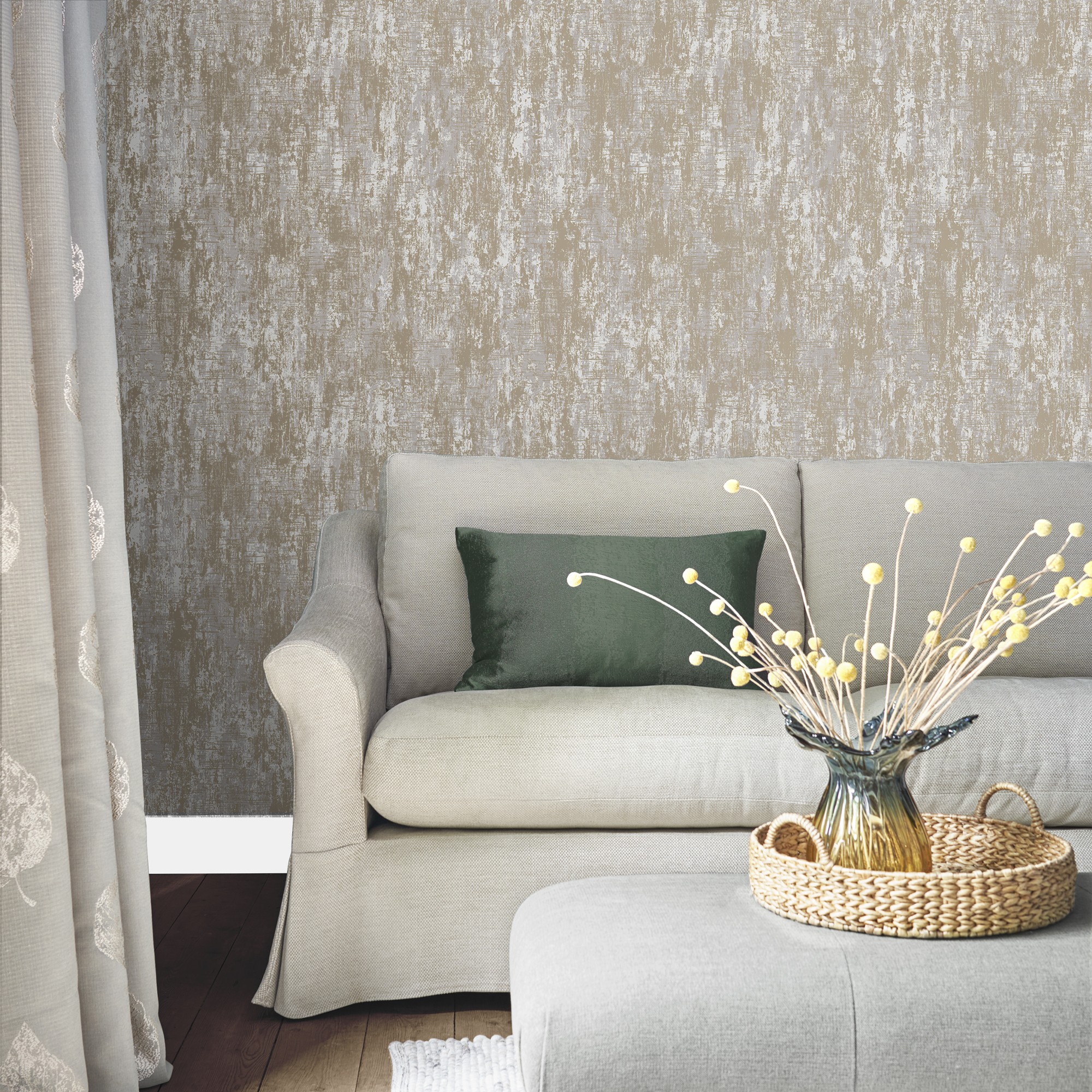 Bliss | Copper Mica Wallcovering Wallcovering | Astek