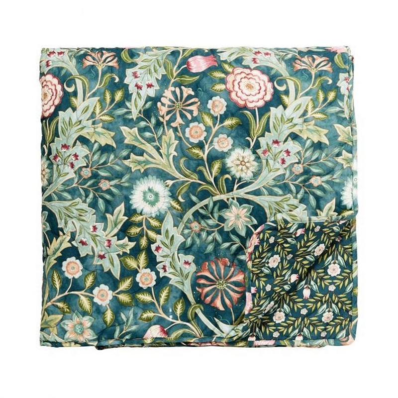 Wilhelmina Bedding And Pillowcase By Morris Co In Teal Blue Buy Online From The Rug Seller Uk