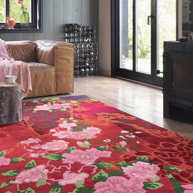 Yara Garland 133300 rugs in Pink and Red Rugs by Brink & Campman - Free ...